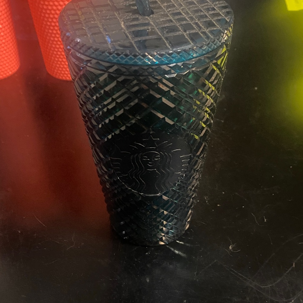 Starbucks Black Diamond Pattern Tumbler